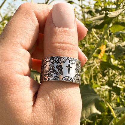 Floral Faith Ring