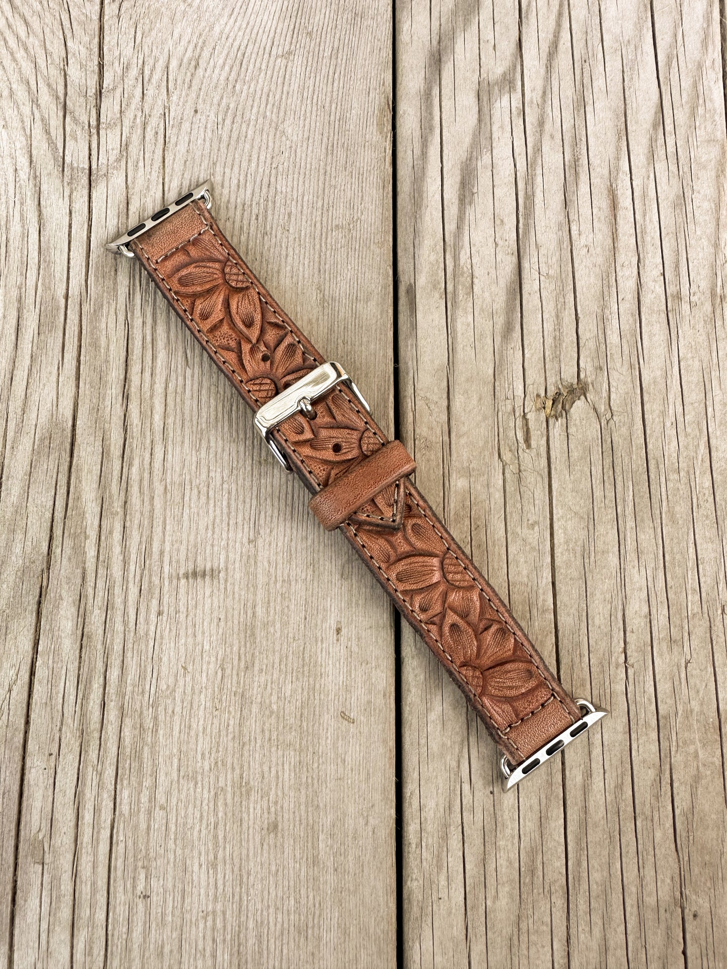 Sunflowers Leather Smart Watch Band