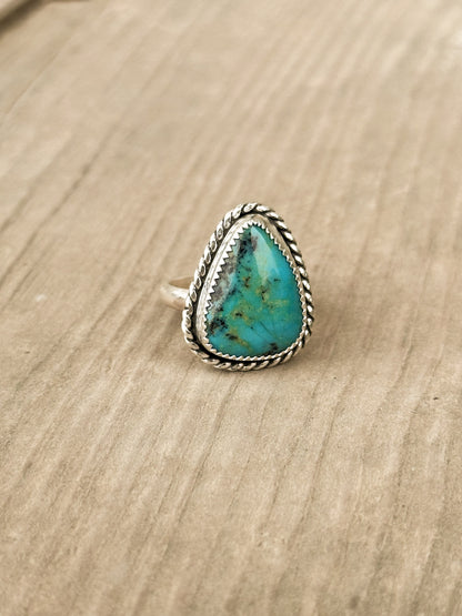 Baja Turquoise & Sterling Silver Statement Ring