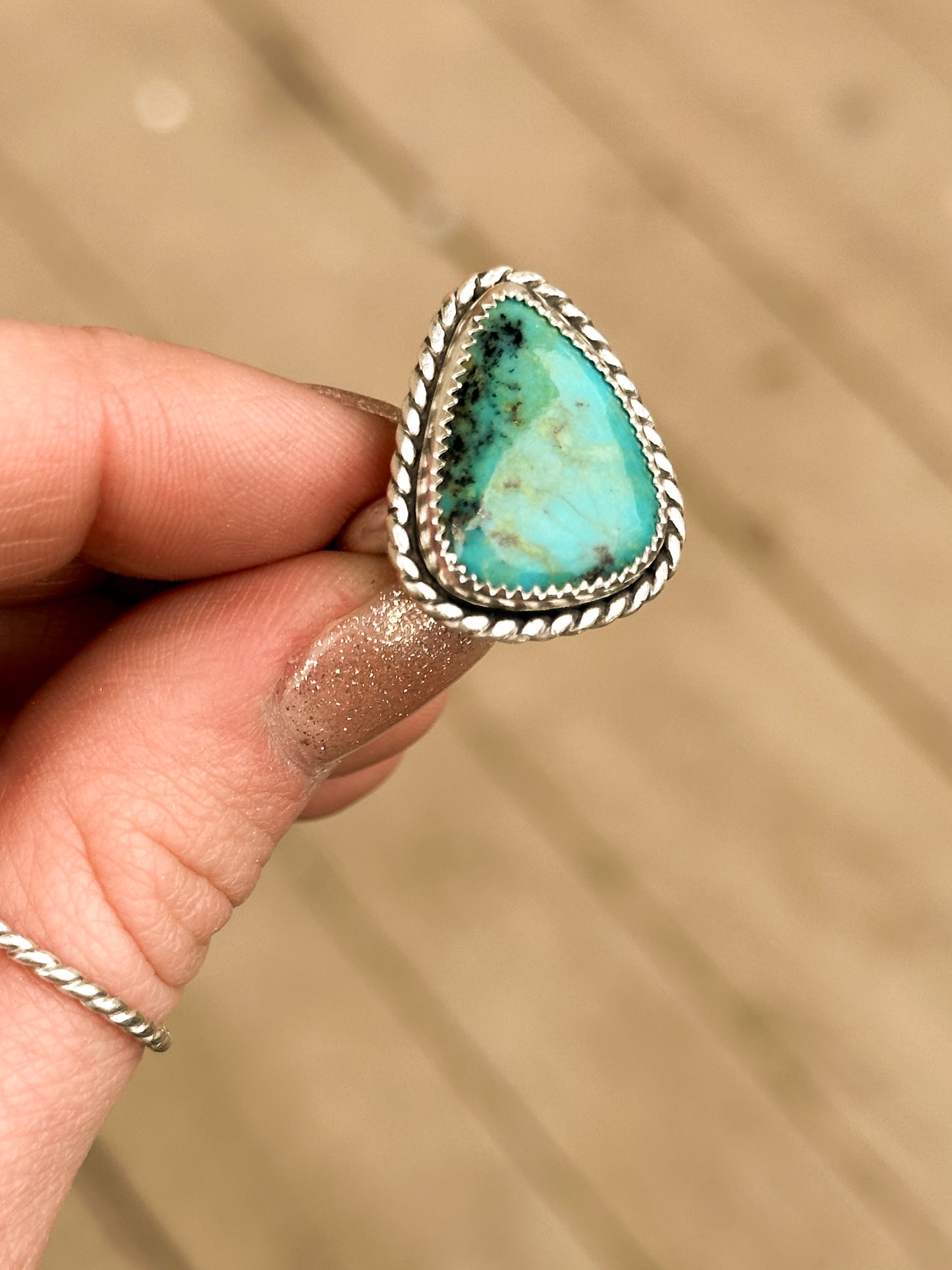 Baja Turquoise & Sterling Silver Statement Ring