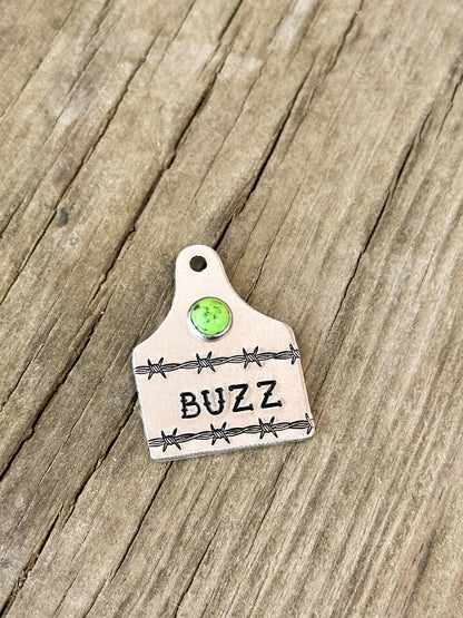 Barbed Wire Cattle Tag Custom Pet ID Tag