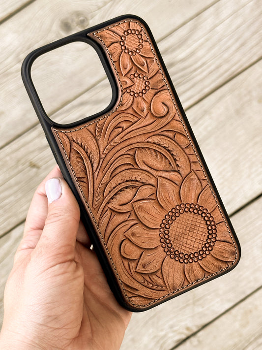 Sunflowers & Scrollwork Phone Case