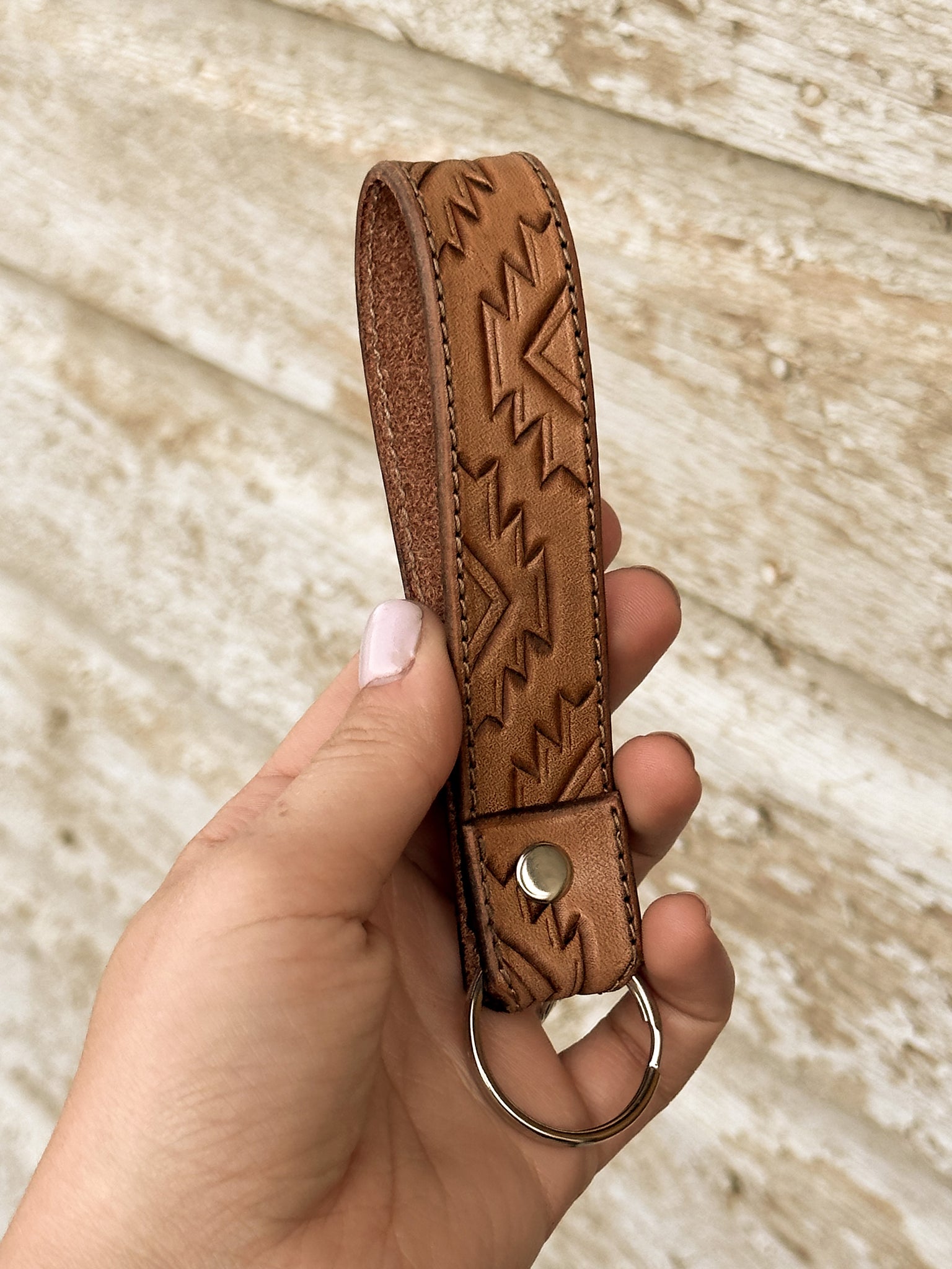 Aztec Key Fob Keychain – Wall Leather Co.