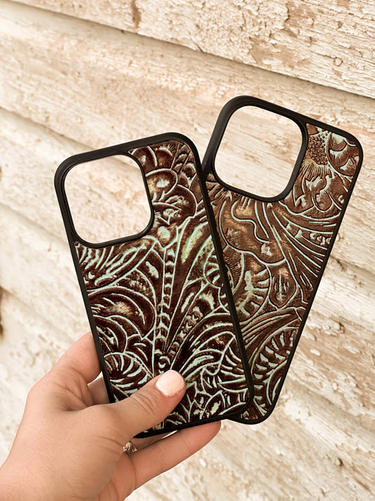 Embossed Leather Phone Case