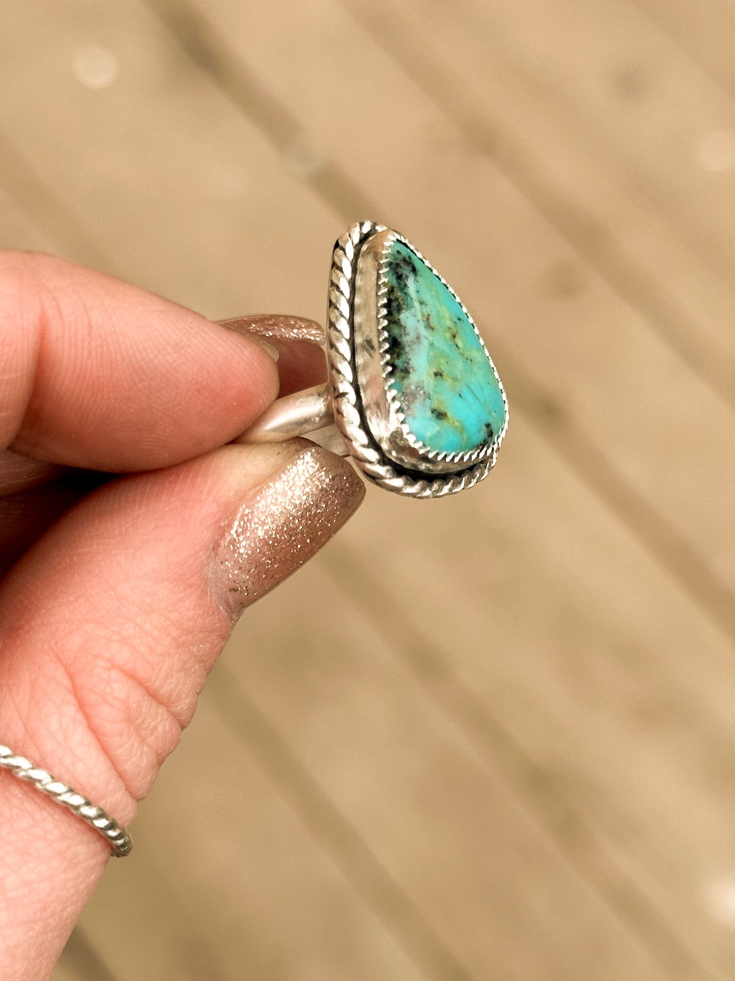 Baja Turquoise & Sterling Silver Statement Ring