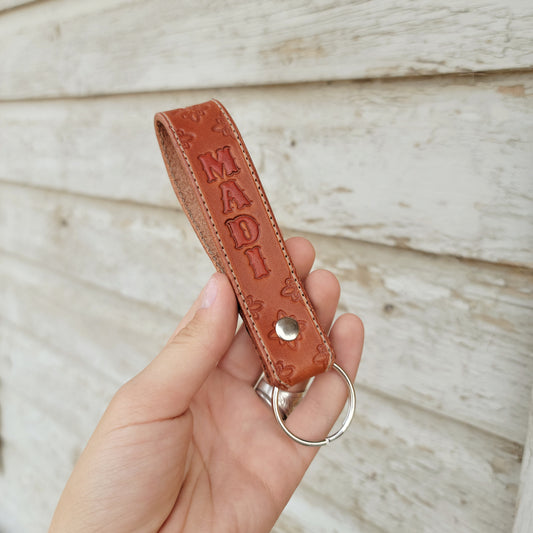 Customized Name Keychain Stitched