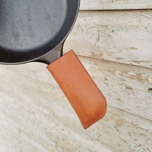 Leather Cast Iron Pan Handle Cover