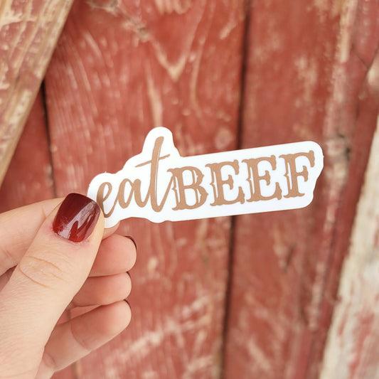 Eat Beef Sticker