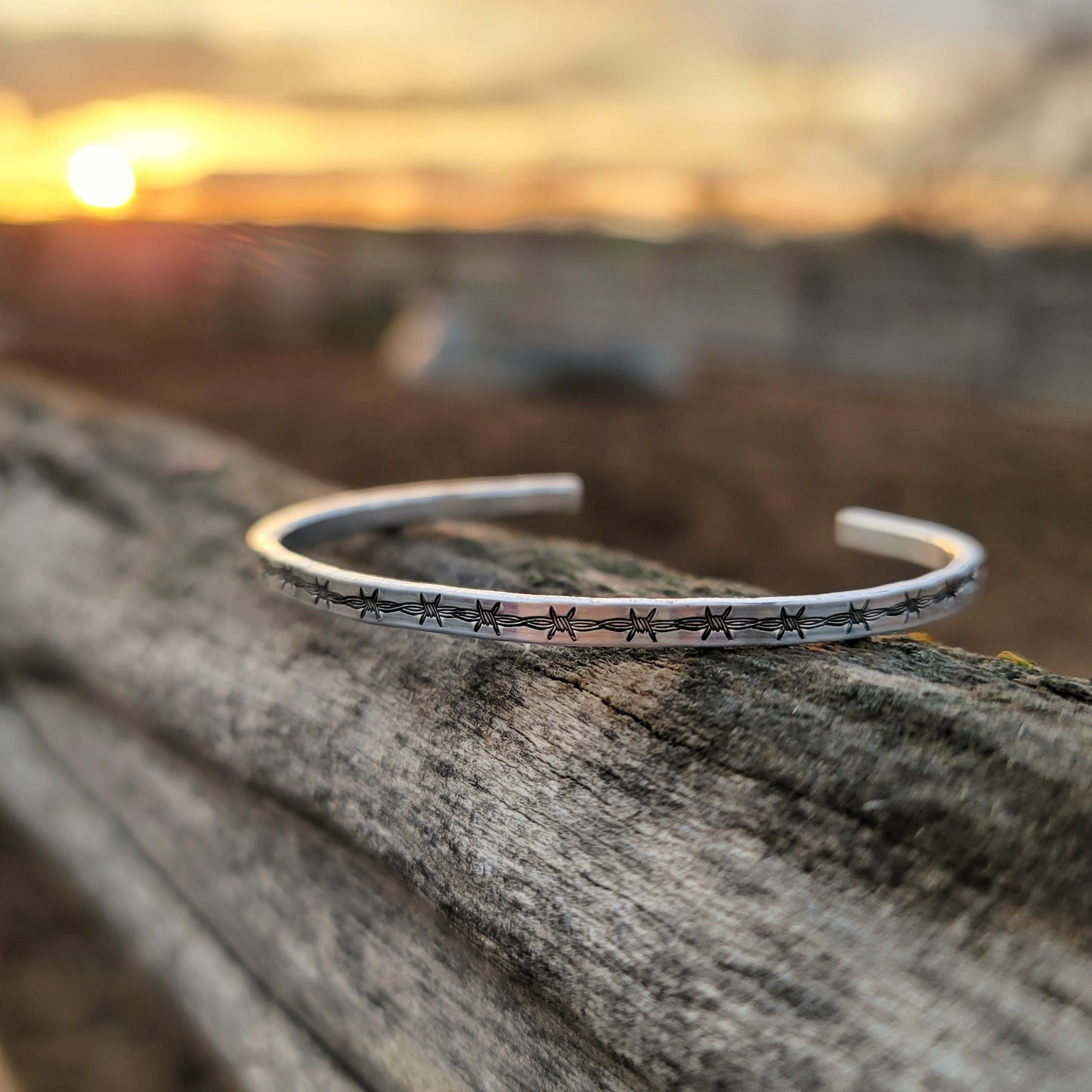 Barbed Wire Bangle Bracelet