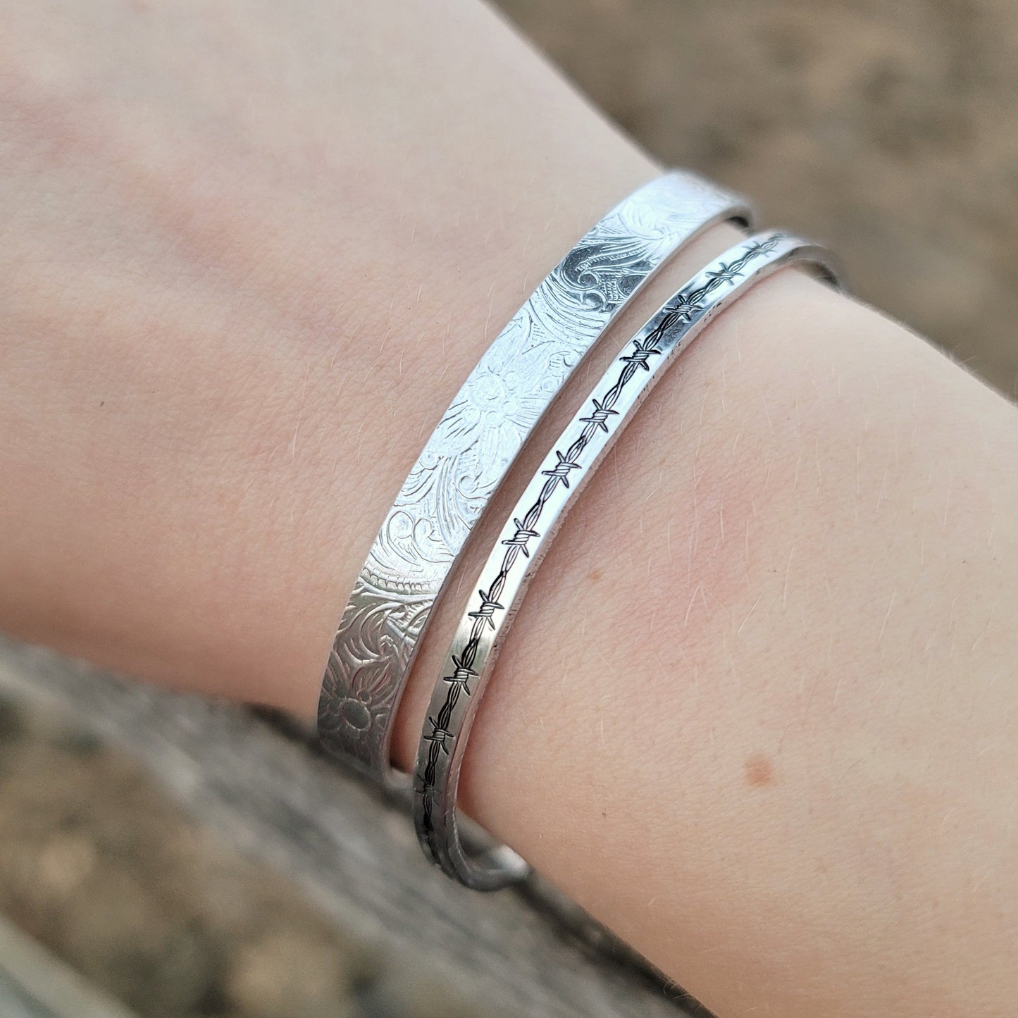 Barbed Wire Bangle Bracelet