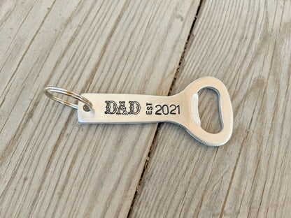 Father's Day Customized Bottle Opener Keychain