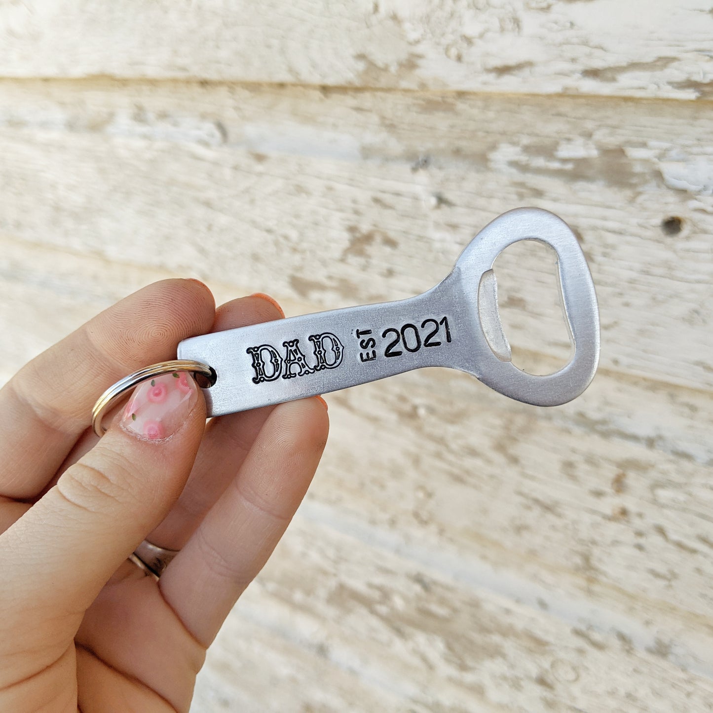 Father's Day Customized Bottle Opener Keychain