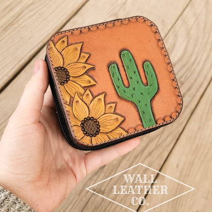Sunflower & Cactus Jewelry Box
