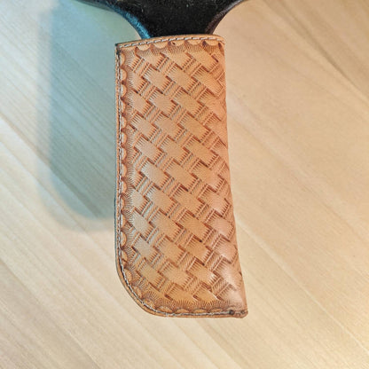 Basket Weave Cast Iron Pan Handle Cover