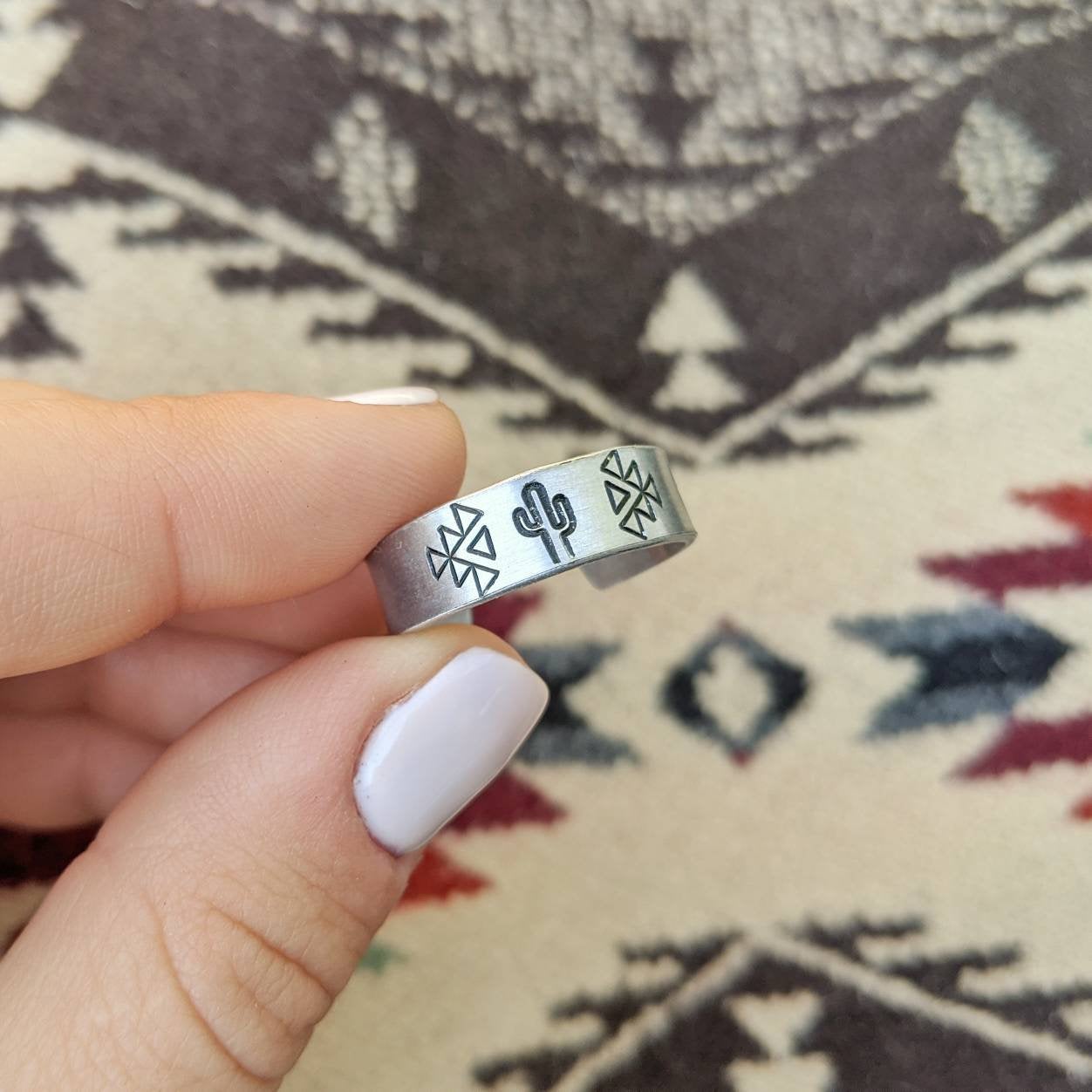 Aztec Cactus Ring