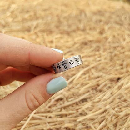 Cactus Diamond Ring