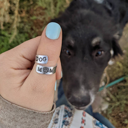 Dog Mom Wrap Ring