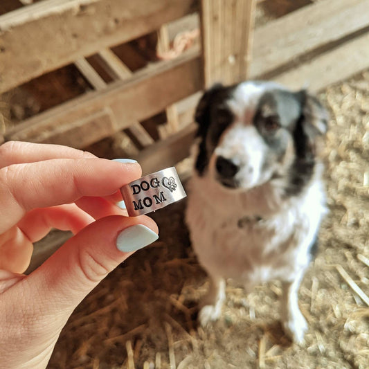 Dog Mom Wide Ring