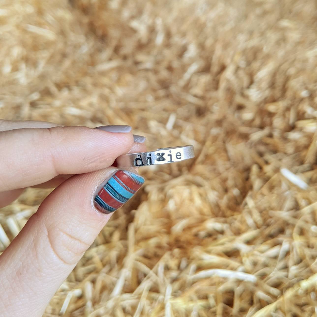 Customized Name Stacker Ring