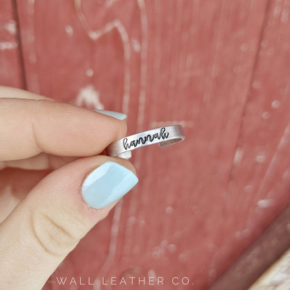 Customized Name Stacker Ring